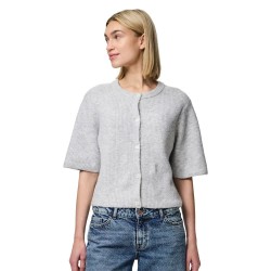 жилетка,дамски,пуловери,дамски,плетени,дрехи,pieces,silly,cardigan,light,grey,melange,(grey)