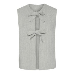 потник,дамски,пуловери,дамски,плетени,дрехи,pieces,silly,knitted,vest,light,grey,melange,(grey)