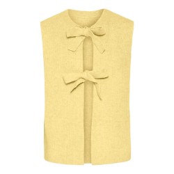потник,дамски,пуловери,дамски,плетени,дрехи,pieces,silly,knitted,vest,pale,banana,melange,(yellow)