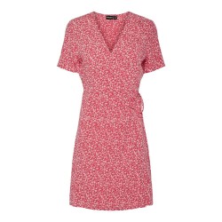 рокля,дамски,поли,и,рокли,pieces,tala,new,short,sleeve,short,dress,pink,lemonade,flower,(pink)