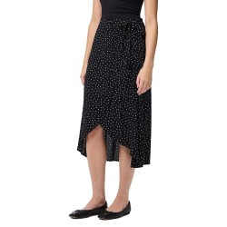 пола,дамски,поли,и,рокли,pieces,tala,wrap,midi,skirt,black,new,dot,white,(black)