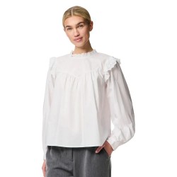дамски,блузи,дамски,ризи,pieces,vela,long,sleeve,blouse,bright,white,(white)