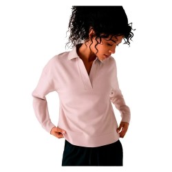 Lolë Mindset long sleeve polo - Pink (Abalone) дамски,блузи,с,яка,lolë,mindset,long,sleeve,polo,pink,(abalone)