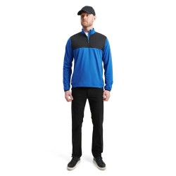 блуза,мъжки,пуловери,abacus,golf,gleneagles,thermo,midlayer,half,zip,sweatshirt,dark,cobalt,black,(blue)