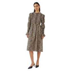 рокля,дамски,поли,и,рокли,yas,chemma,long,sleeve,midi,dress,nomad,leonora,(brown)