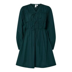 рокля,дамски,поли,и,рокли,yas,ebba,long,sleeve,short,dress,ponderosa,pine,(green)