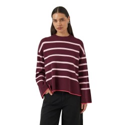 блуза,дамски,пуловери,дамски,плетени,дрехи,yas,elma,sweater,port,royale,orchid,pink,stripes,rethink,pink,edge,(purple)