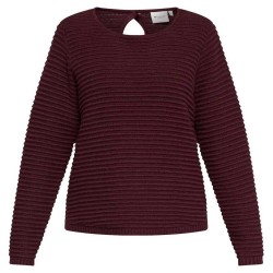 блуза,дамски,пуловери,дамски,плетени,дрехи,redgreen,keesha,sweater,red,purple,(eggplant)