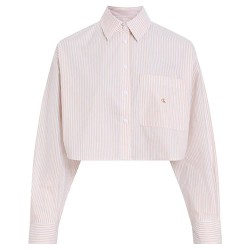 риза,с,дълъг,ръкав,дамски,блузи,дамски,ризи,calvin,klein,j20j225078,crop,long,sleeve,shirt,white,yaa,(white,pink)