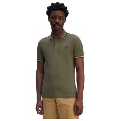 мъжки,блузи,с,яка,fred,perry,m3600,short,sleeve,polo,khaki,(green)