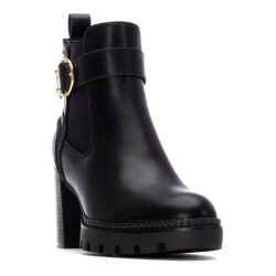 Xti 144521 heel booties - Black (Black) дамски,боти,мъжки,боти,xti,144521,heel,booties,black,(black)