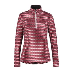 блуза,дамски,пуловери,дамски,плетени,дрехи,luhta,peuratunturi,l,half,zip,sweater,pink,(raspberry)