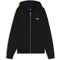 блуза,мъжки,пуловери,hugo,nardimez,10257685,blue,full,zip,sweatshirt,black,(black)
