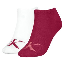 чорапи,дамски,чорапи,calvin,klein,701228815,short,socks,2,units,berry,red,(red,white)