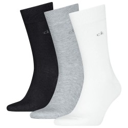чорапи,мъжки,чорапи,calvin,klein,701234208,socks,3,pairs,white,light,grey,melange,black,(multicolor)