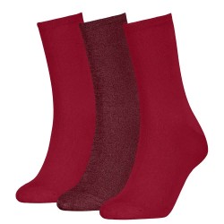 чорапи,дамски,чорапи,calvin,klein,701235369,socks,3,pairs,berry,red