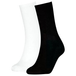 чорапи,дамски,чорапи,calvin,klein,701235379,crew,socks,2,pairs,black,(white,black)