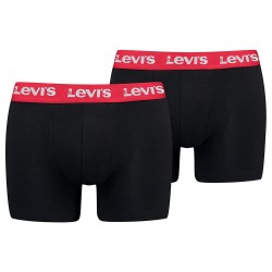 боксерки,мъжко,бельо,levi´s,®,repeat,logo,brief,boxers,2,units,black,red,(black)