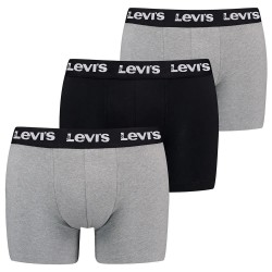 боксерки,мъжко,бельо,levi´s,®,repeat,logo,brief,boxers,3,units,grey,combo,(black,grey)