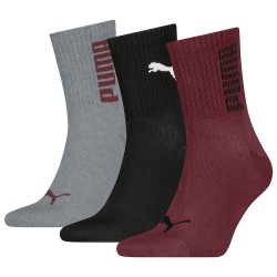чорапи,мъжки,чорапи,puma,701233660,short,socks,3,pairs,burgundy,black,grey,(multicolor)