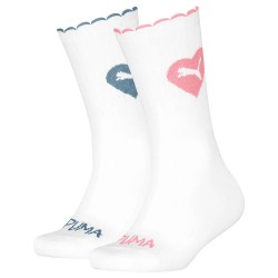 чорапи,детски,чорапи,puma,701234714,crew,socks,2,pairs,white,pink,blue,(white)