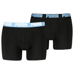 боксерки,мъжко,бельо,puma,everyday,basic,boxers,2,units,black,cool,blue,(black)