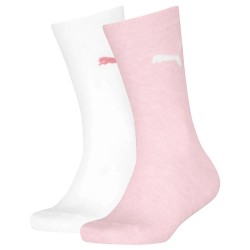 юношески,чорапи,детски,чорапи,puma,easy,rider,junior,long,socks,2,pairs,pink,melange,white,(white,pink)