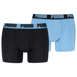 боксерки,мъжко,бельо,puma,everyday,basic,boxers,2,units,grey,melange,cool,blue,(blue,black)