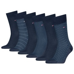 чорапи,мъжки,чорапи,tommy,hilfiger,701235373,socks,6,pairs,navy,(blue)