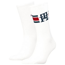 чорапи,мъжки,чорапи,tommy,hilfiger,701236320,crew,socks,2,pairs,white