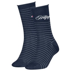 чорапи,дамски,чорапи,tommy,hilfiger,701236455,socks,2,pairs,navy,(blue)