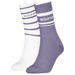 чорапи,дамски,чорапи,tommy,hilfiger,701236457,socks,2,pairs,lilac,(white,purple)