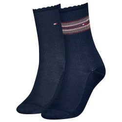 чорапи,дамски,чорапи,tommy,hilfiger,701236458,socks,2,pairs,navy,(blue)
