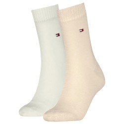 чорапи,дамски,чорапи,tommy,hilfiger,701236460,socks,2,pairs,sand,(beige,white)