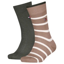 чорапи,детски,чорапи,tommy,hilfiger,701229939,socks,2,pairs,camel,(beige,green)