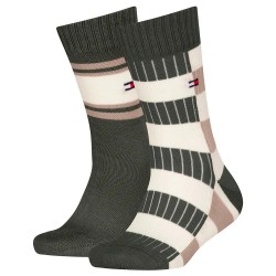 чорапи,детски,чорапи,tommy,hilfiger,701236325,short,socks,2,pairs,army,green,(green)
