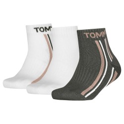 чорапи,детски,чорапи,tommy,hilfiger,701236332,socks,3,pairs,army,green,(green,white)