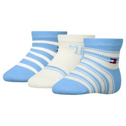 чорапи,детски,чорапи,tommy,hilfiger,701236342,short,socks,3,pairs,light,blue,(white,blue)
