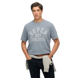 Тениска Superdry Athletic Essential short sleeve T-shirt - Grey (Flint Stone Blue Grey) тениска,мъжки,тениски,superdry,athletic,essential,short,sleeve,t,shirt,grey,(flint,stone,blue,grey)