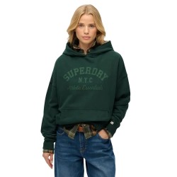 Суичър Superdry Athletic Essentials Relax hoodie - Green (Enamel Green) суичър,дамски,блузи,superdry,athletic,essentials,relax,hoodie,green,(enamel,green)
