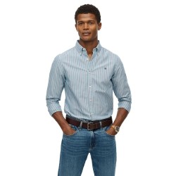 Риза с дълъг ръкав Superdry Classic Oxford long sleeve shirt - Blue (Marine Navy Stripe / Peppermint) риза,с,дълъг,ръкав,мъжки,ризи,superdry,classic,oxford,long,sleeve,shirt,blue,(marine,navy,stripe,peppermint)