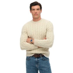 Блуза Superdry Jacob Cable sweater - Beige (Ecru) блуза,мъжки,пуловери,superdry,jacob,cable,sweater,beige,(ecru)