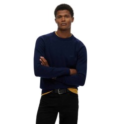 Блуза Superdry Wool Blend sweater - Blue (Mariner Blue Marl) блуза,мъжки,пуловери,superdry,wool,blend,sweater,blue,(mariner,blue,marl)