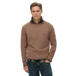 Блуза Superdry Wool Blend sweater - Brown (Macadamia Brown Marl) блуза,мъжки,пуловери,superdry,wool,blend,sweater,brown,(macadamia,brown,marl)