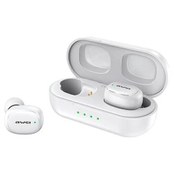 слушалки,слушалки,awei,5.1,t13,pro,wireless,earphones,white