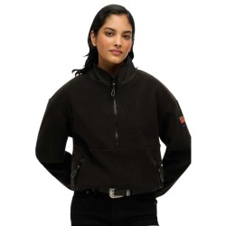 блуза,дамски,блузи,superdry,active,half,zip,sweatshirt,black