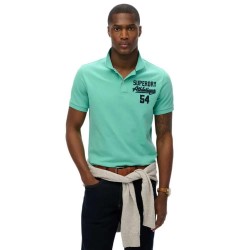 мъжки,блузи,с,яка,superdry,applique,classic,fit,short,sleeve,polo,hot,mint,(green)