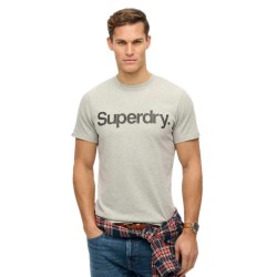 тениска,мъжки,тениски,superdry,core,logo,short,sleeve,t,shirt,grey,marl,(grey)