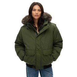 яке,дамски,якета,и,палта,superdry,everest,faux,fur,bomber,jacket,army,green,(green)