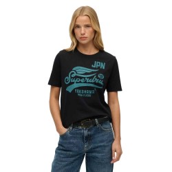 тениска,дамски,тениски,superdry,high,flyers,short,sleeve,t,shirt,black
